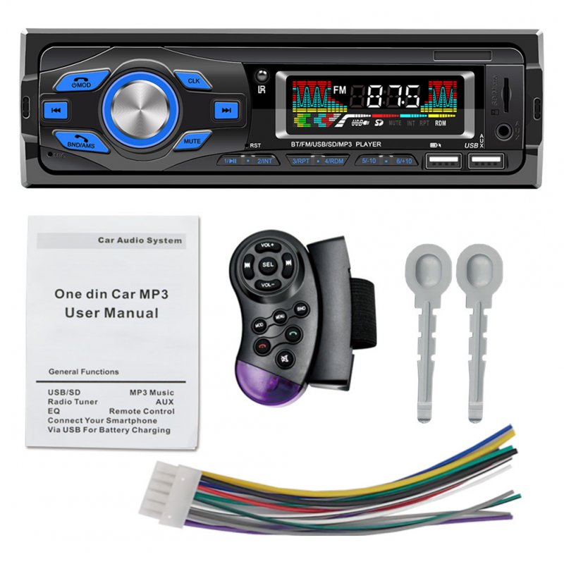 Car MP3 Player Bluetooth FM Radio Hands Free Calling Power Amplifier Swm-616 
