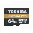 TOSHIBA M501 EXCERIA PRO U3 Micro SD Memory Card 64GB SDHC  UHS II Class10 U3 4K HD Read Speed up to 270MB s TF Card