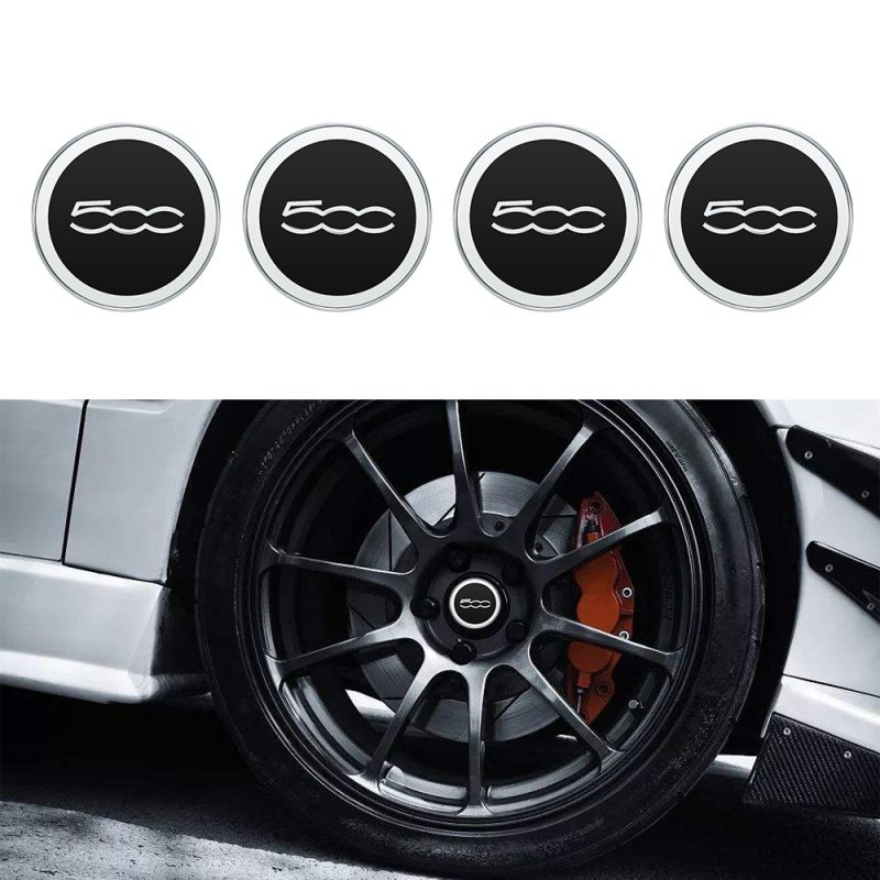 5cc 60mm Car Wheel Center Caps Hub Tyre Rim Hub Cap Cover for Fiat 500 Auto Accessories 