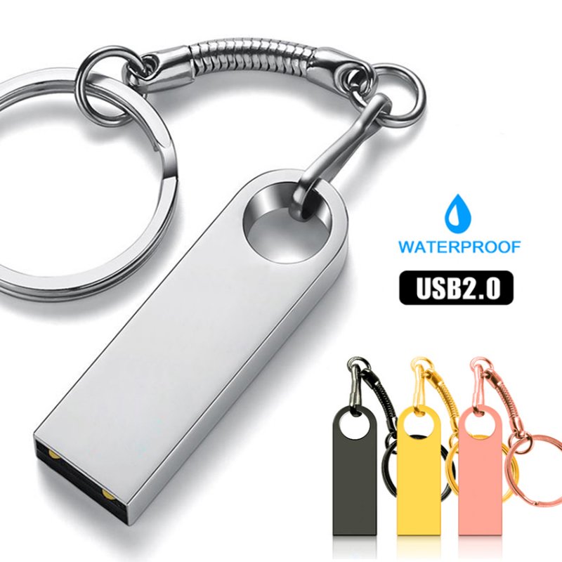 USB Flash Drive Pendrive Pen Drive 8/16/32/64 GB Metal U Disk High Speed USB Stick  black