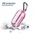 TPU Silicone Protective Case for Samsung Galaxy Buds Wireless Earphone Electroplating Cover Rose pink