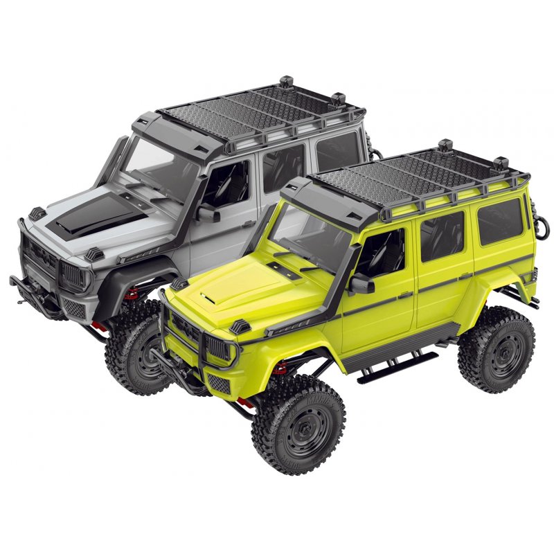 RC Car for Mn86ks 1:12 2.4G Four-wheel Drive  Climbing  Off-road  Vehicle Big  G Brabus Kit Toy Assembly  Version silver grey