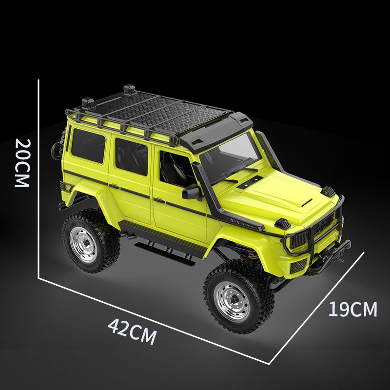 RC Car for Mn86ks 1:12 2.4G Four-wheel Drive  Climbing  Off-road  Vehicle Big  G Brabus Kit Toy Assembly  Version silver grey