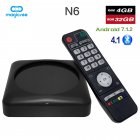 TV BOX N6 <span style='color:#F7840C'>Max</span> RK3399 Android 7.1 TV BOX 4G 32G Rom 2.4+5G Dual Wifi 1000M LAN BT 4.1 Smart Box 4K Set Top Box black_4 + 32GB U.S. regulations