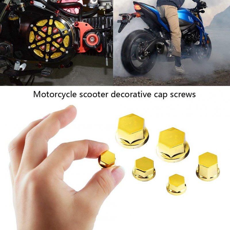 30PCS/Set Motorcycle Modification Accessories Head Screw Cover Decorative Parts for Yamaha Kawasaki Honda  
