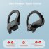 TWS Bluetooth 5 0 Earphones Wireless Headphone Bone Conduction 9D HiFi Stereo Sport Handsfree with Microphone black
