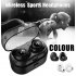 TWS Bluetooth 5 0 Headset Wireless Handsfree Earphones for Sport Driving Stereo Music Mini Earbuds with Charging Box black