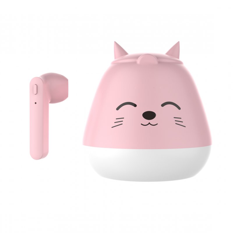 TWS Bluetooth 5.0 Headset Cute Cartoon Real Wireless Sports Headset  Kitty