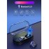 TWS Bluetooth 5 0 Touch Headphone Wireless Stereo Bluetooth Headset Deep Bass Headset IPX7 Waterproof blue