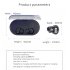TWS Bluetooth 5 0 Touch Headphone Wireless Stereo Bluetooth Headset Deep Bass Headset IPX7 Waterproof black