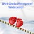 TWS Bluetooth 5 0 Wireless Headsets Waterproof Sports Stereo Earphones red