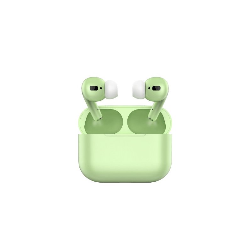 TWS Bluetooth 5.0 Wireless Earphone Macaron Earbuds with Charging Box green