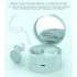 TWS Bluetooth Earphone Cosmetic Mirror 5 0 Earplugs Stereo Wireless Headset Phone Bracket white