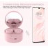 TWS Bluetooth Earphone Cosmetic Mirror 5 0 Earplugs Stereo Wireless Headset Phone Bracket Pink