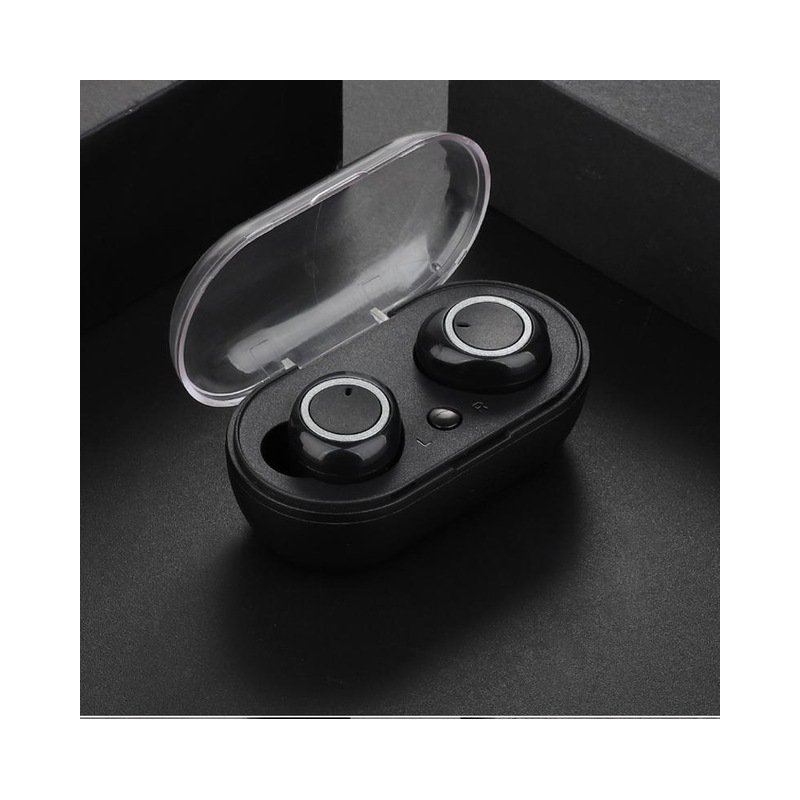 TWS Bluetooth Earphones TWS Stylish Stereo Sound Earset Wireless Twins Earbuds Earphones Bluetooth 5.0 black