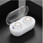 TWS Bluetooth Earphones TWS Stylish Stereo Sound Earset <span style='color:#F7840C'>Wireless</span> Twins Earbuds Earphones Bluetooth 5.0 white