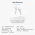 TWS Bluetooth Headphones 5 0 Wireless Charging Case Data Cable Waterproof Sports Mini L8 Headset white