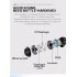 TWS Earphone Dual Microphone Deep Waterproof IPX7 Wireless Headphone Touch Control Ear Black