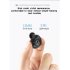 TWS Earphone Dual Microphone Deep Waterproof IPX7 Wireless Headphone Touch Control Ear Black