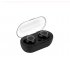 TWS Earphones Bluetooth5 0 Binaural Stereo In ear Wireless Headset with Charging Bin Call Conversation Support Sports Headphones  gold ring