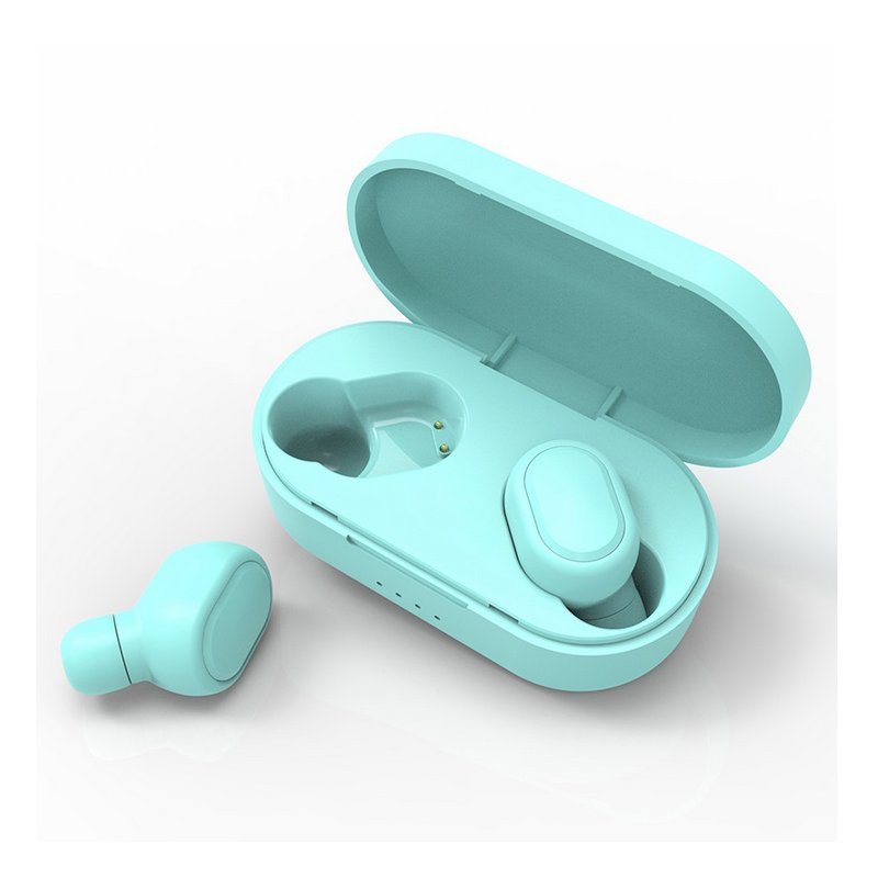 TWS M2 Wireless Bluetooth Headsets Portable Earbuds with Mic for iPhone Xiaomi Huawei Samsung Cellphone blue