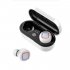 TWS Wireless Earphone In ear Bluetooth5 0 Headphone with Digital Display LED Light Charging Box black