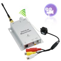 Micro 1.2GHz Wireless Pinhole A/V PAL Camera + Receiver Set