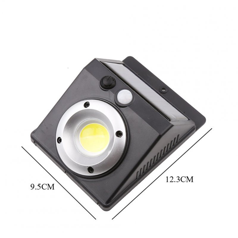 Solar Powered Led Wall Light Body Sensing Lens Lamp Cob Outdoor IP65 Waterproof Garden Villa Lights Lens Single Lamp 