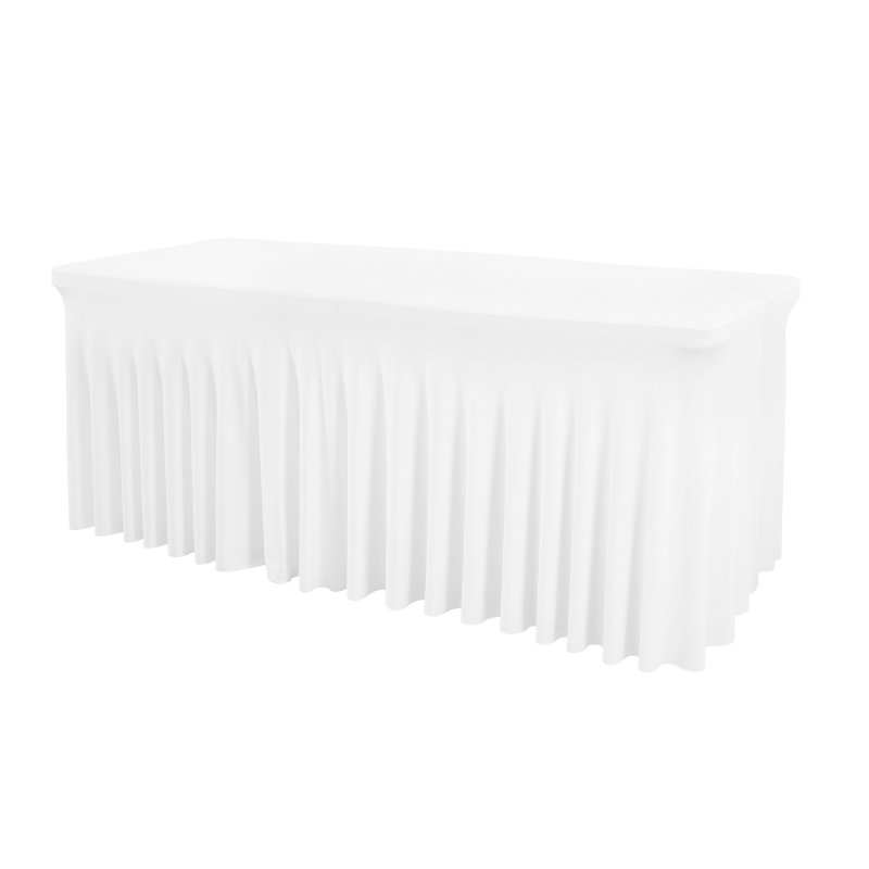 Table Cloth For Rectangle Table Wrinkle-Resistant Washable Tablecloth Table Skirt For High Top Bar Wedding Party Events 6FT