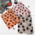Table Cloth Halloween Style Fine Linen Printed Table  Runner Household Decoration Ornaments Deep coffee spider
