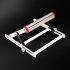 Table Saw Stand  Height Adjustable Metal Cutting Machine Work Support Stand  Stainless Steel and Iron Surface Spray Coating