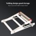 Table Saw Stand  Height Adjustable Metal Cutting Machine Work Support Stand  Stainless Steel and Iron Surface Spray Coating