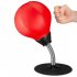 Table Top Vent Ball Adult Decompression Artifact Office Table Top Speed Ball Decompression Small Sucker Boxing Vent Ball Red and black with pump
