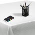 Tablecloth Fabric Waffle Table Cover for Dining Table Parties Banquet Spillproof Water Resistant Dustproof