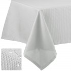 US Tablecloth Fabric Waffle Table Cover for Dining Table Parties Banquet Spillproof Water Resistant Dustproof