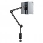 Tablet Bed Desk Holder 360°Flexible Long Arm Mount Clamp For 4-12.9