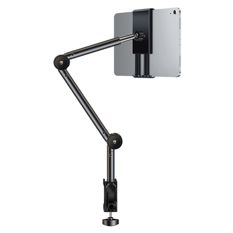 Tablet Bed Desk Holder 360°Flexible Long Arm Mount Clamp For 4-12.9