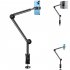 Tablet Bed Desk Holder 360  Flexible Long Arm Mount Clamp For 4 12 9  Screen Laptop Smart Phone Readers Black 4 12 9 inches