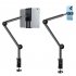 Tablet Bed Desk Holder 360  Flexible Long Arm Mount Clamp For 4 12 9  Screen Laptop Smart Phone Readers Black 4 12 9 inches