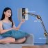 Tablet Bed Desk Holder 360  Flexible Long Arm Mount Clamp For 4 12 9  Screen Laptop Smart Phone Readers Black 4 12 9 inches