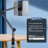 Tablet Bed Desk Holder 360  Flexible Long Arm Mount Clamp For 4 12 9  Screen Laptop Smart Phone Readers Black 4 12 9 inches