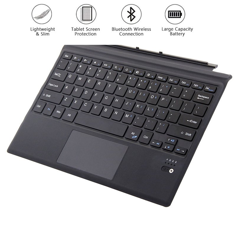 Tablet Bluetooth Wireless Magnetic Ergonomic Keyboard for Microsoft Surface pro3/4/5 Sucker screen