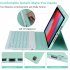 Tablet Case with Keyboard Compatible for 10 2 Inch iPad Pro11 Wireless Detachable Keyboard Cover Green