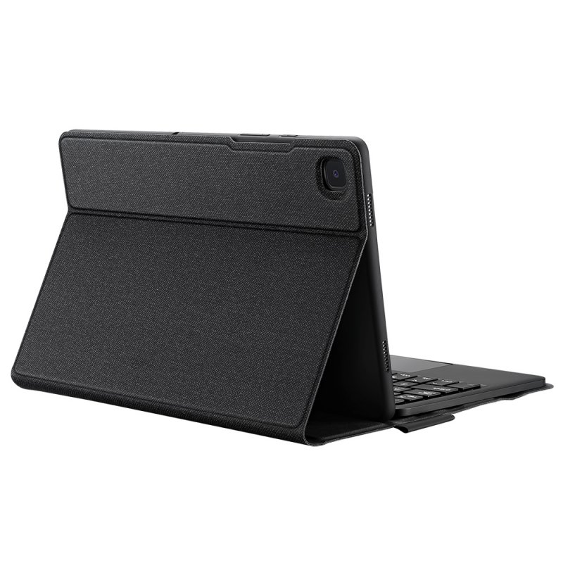 Tablet  Cover Tpu+pu Smart Stand Bluetooth Keyboard Case For Samsung Tab A7 2020 Black