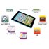 Tablet Pad Computer for Kid Children Learning English Educational Teach Toy Gift Chinese and English  pink 