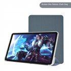 Tablet Pc Case Ultra-thin Soft Leather Protective Cover Bracket Stand Compatible For Teclast T40 Pro grey