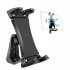 Tablet Stand Portable 360 degree Rotation Holder Clip Adjustable Mount Clamp  For Ipad Pro 12 9 black