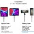 Tablet Stand Portable 360 degree Rotation Holder Clip Adjustable Mount Clamp  For Ipad Pro 12 9 black