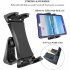 Tablet Stand Portable 360 degree Rotation Holder Clip Adjustable Mount Clamp  For Ipad Pro 12 9 black