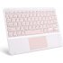 Tablet Wireless Keyboard Bluetooth Keyboard for IOS requires a version of IOS13 or above Pink